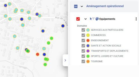 capture d'écran UrbanSIMUL de la couche BPE