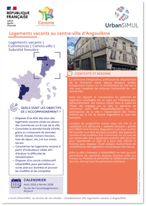 Objectiver Objectiver et qualifier la vacance résidentielle – Angoulême | UrbanSIMUL